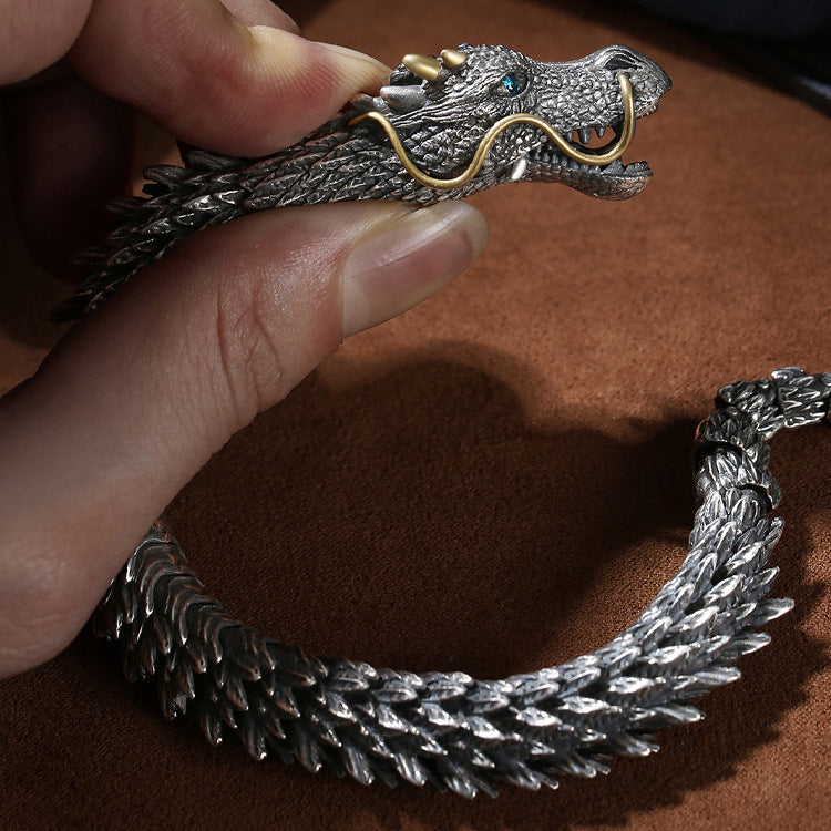 JÖRMUNGANDR - The World Serpent Black Dragon Bracelet
